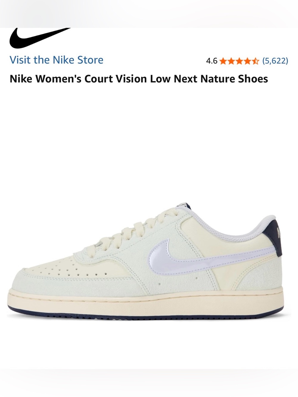 Nike Women's Court Vision Low Next Nature sneaker - Picture 1 of 5